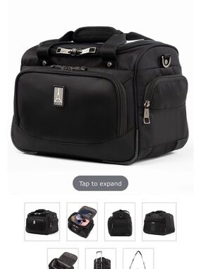 Men’s Black Travel Duffle with Front Organizer